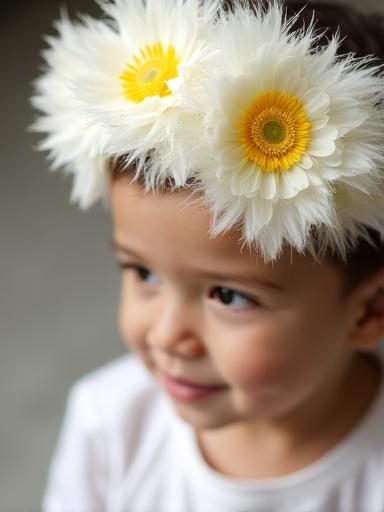 Cerchietto fiori fatti a mano